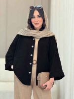 مانتو پانچ تک جیب پشت پیله کد 6743 - تصویر 22