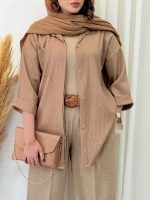 مانتو تک جیب پشت دکمه شرمین کد 6789 - تصویر 10