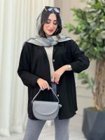 مانتو جیب دوبل پشت پیله کد 6754 - تصویر 10