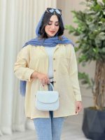 مانتو جیب دوبل پشت پیله کد 6754 - تصویر 9