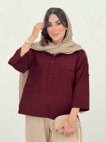 مانتو پشت دکمه سامیا کد 6634 - تصویر 17