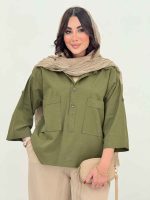 مانتو پشت دکمه سامیا کد 6634 - تصویر 14