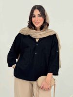 مانتو پشت دکمه سامیا کد 6634 - تصویر 9