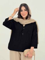 مانتو پشت دکمه سامیا کد 6634 - تصویر 20
