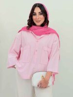 مانتو پشت دکمه سامیا کد 6634 - تصویر 11