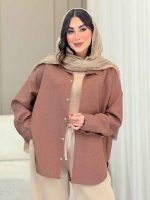 مانتو پایین هلال یاس کد 6809 - تصویر 11