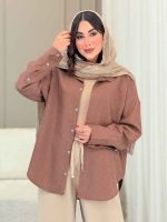 مانتو پایین هلال یاس کد 6809 - تصویر 7