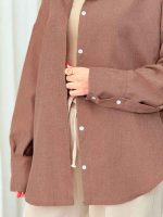 مانتو پایین هلال یاس کد 6809 - تصویر 5