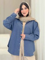 مانتو پایین هلال یاس کد 6809 - تصویر 3