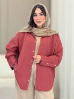 مانتو پایین هلال یاس کد 6809 - تصویر 2