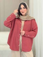 مانتو پایین هلال یاس کد 6809 - تصویر 12
