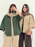 مانتو دو جیب پانیسا کد 6711 - تصویر 9