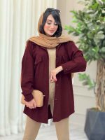 مانتو دو جیب پاکتی مهسان کد 6783 - تصویر 6