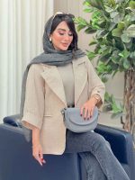 مانتو دو دکمه پریسا کد 6826 - تصویر 4