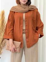 شومیز تک جیب مدیا کد 6820 - تصویر 19
