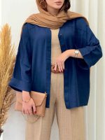 شومیز تک جیب مدیا کد 6820 - تصویر 12