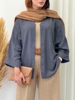 شومیز تک جیب مدیا کد 6820 - تصویر 5