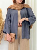 شومیز تک جیب مدیا کد 6820 - تصویر 18
