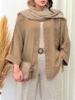 شومیز تک جیب مدیا کد 6820 - تصویر 11