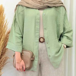 شومیز تک جیب مدیا کد 6820