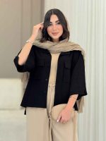 شومیز آستین دکمه چاک دار کد 6827 - تصویر 20