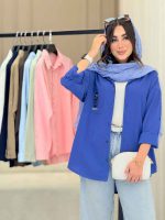 شومیز تک جیب تدی کد 6806 - تصویر 3