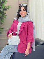 مانتو جیب نما سوده کد 6836 - تصویر 3