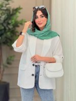 مانتو جیب نما سوده کد 6836 - تصویر 2