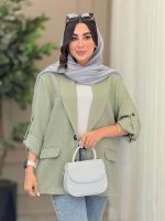 مانتو جیب نما سوده کد 6836 - تصویر 4