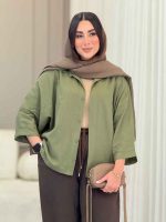 شومیز پانچ آنوشا کد 6839 - تصویر 12