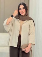 شومیز پانچ آنوشا کد 6839 - تصویر 2