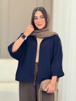 شومیز پانچ آنوشا کد 6839 - تصویر 16