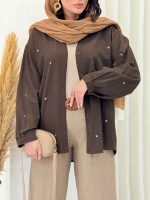 مانتو قلبی رزالین کد 6852 - تصویر 5
