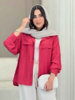 مانتو ژیله دار مهوا کد 6833 - تصویر 19