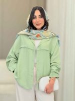 مانتو ژیله دار مهوا کد 6833 - تصویر 18