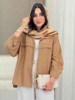 مانتو ژیله دار مهوا کد 6833 - تصویر 13
