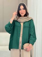 مانتو ژیله دار مهوا کد 6833 - تصویر 12