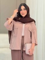 شومیز آستین پاگن شانلی کد 6840 - تصویر 10
