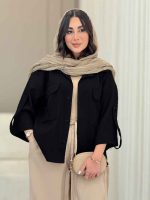 شومیز آستین پاگن شانلی کد 6840 - تصویر 9
