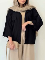 شومیز آستین پاگن شانلی کد 6840 - تصویر 19