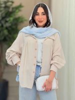 مانتو چین دار پایین هلال کد 6748 - تصویر 11
