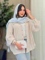 مانتو چین دار پایین هلال کد 6748 - تصویر 21