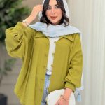 مانتو چین دار پایین هلال کد 6748