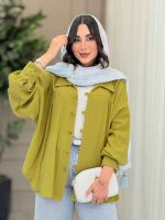 مانتو چین دار پایین هلال کد 6748