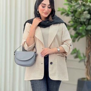مانتو دو دکمه آستین پاگن آرنیکا کد 6830