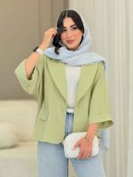مانتو کتی تک دکمه بهناز کد 6838 - تصویر 2