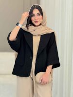 مانتو کتی تک دکمه بهناز کد 6838 - تصویر 24