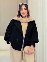 مانتو جیب نما سرشانه پاگن کد 6688 - تصویر 24
