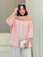 مانتو راه راه شاین دار کد 6787 - تصویر 6