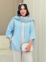 مانتو راه راه شاین دار کد 6787 - تصویر 19